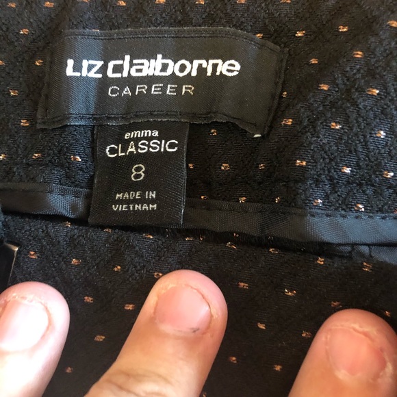 Black & gold ankle pants - Picture 1 of 2